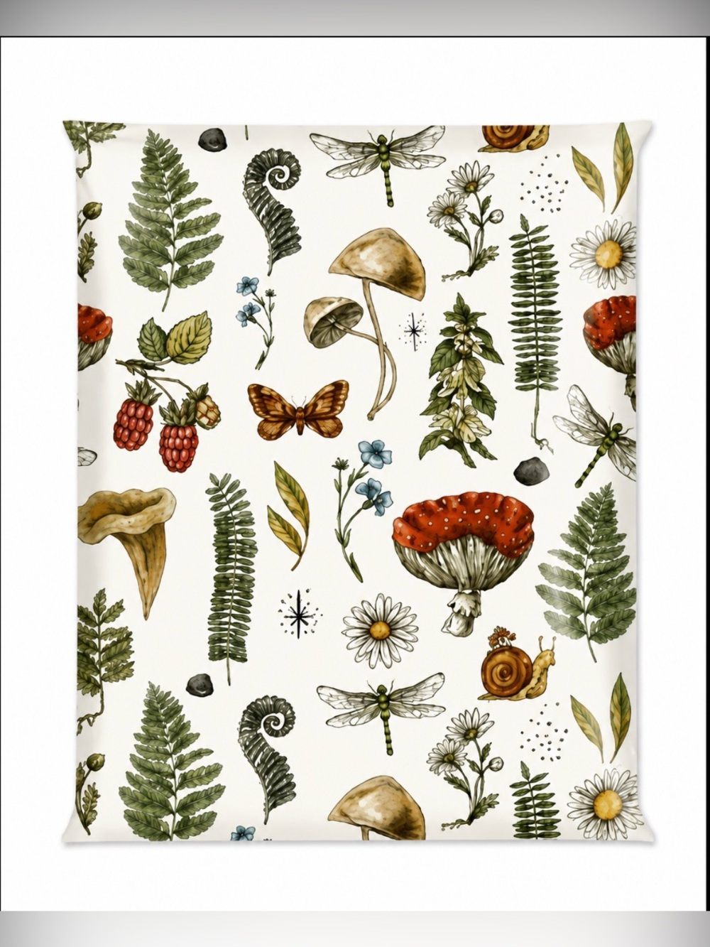 20 10โ x 13โ Fiddle Fern Mushroom Poly Mailers